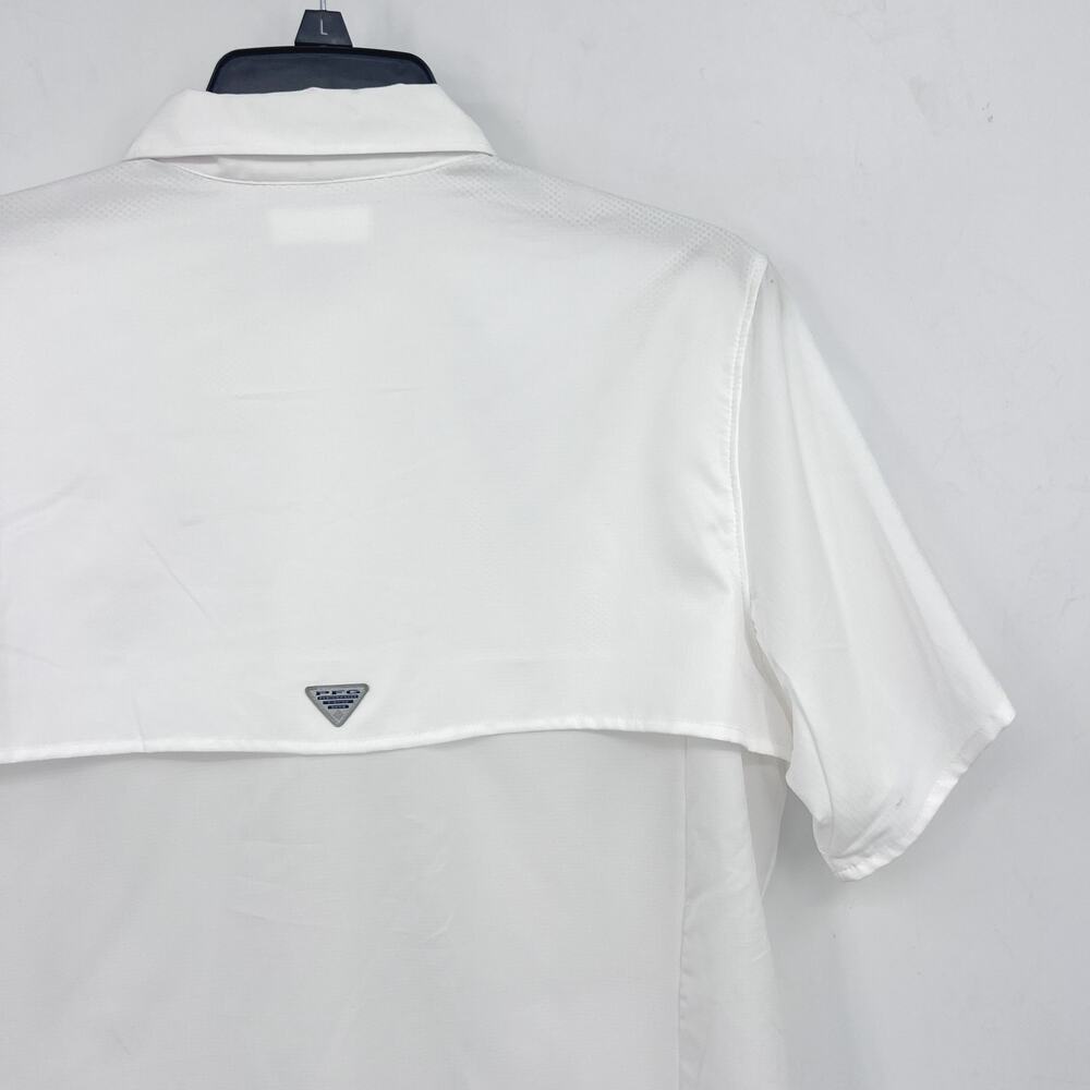 COLUMBIA Womens Tamiami II Short Sleeve Shirt Medium White Sun Protection NWT - Picture 9 of 12